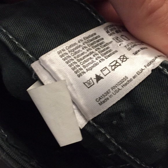 American ApparelHigh waisted green soft denim - Picture 3 of 4